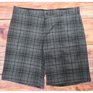Nike Golf Dri-Fit Mens Gray Plaid Shorts 40